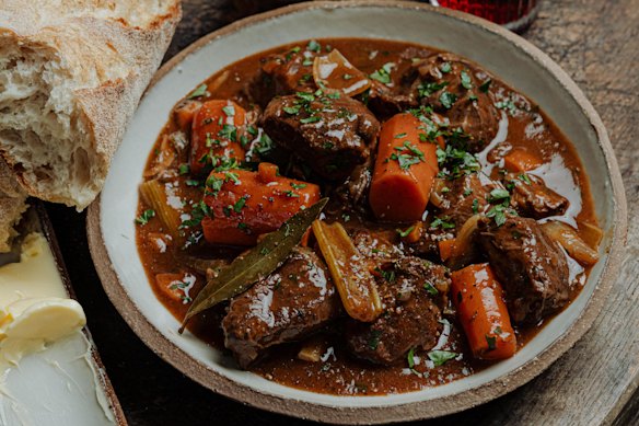 Adam Liaw’s classic  beef and red wine stew.