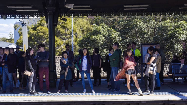 Commuters have been hit by massive delays on trains in Sydney.