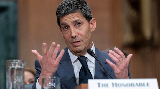 Kevin Warsh as he testified during his nomination hearing.
