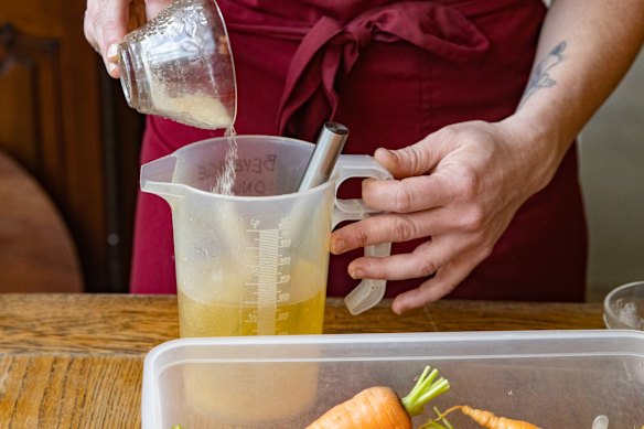 Koether’s simple “golden ratio” of ingredients can be used to pickle anything.