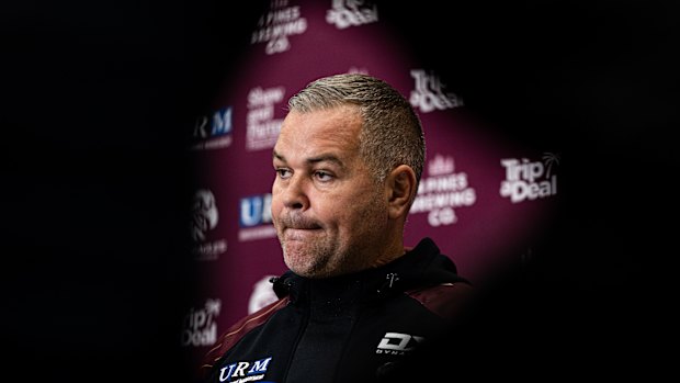 Manly coach Anthony Seibold is under pressure.
