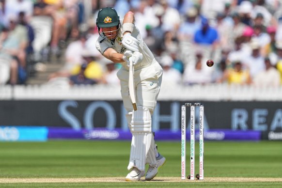 Australia’s Marnus Labuschagne bats on day two of the World Test Championship final. 