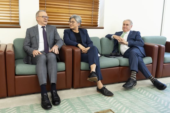 Trade Minister Don Farrell is pressuring his US counterparts to spare Australia from further trade strikes.