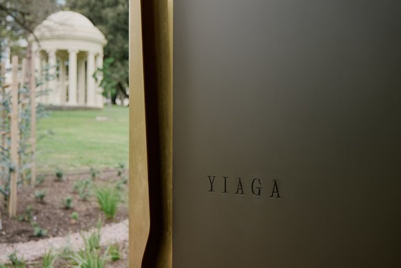 The restaurant is in Melbourne’s Fitzroy Gardens.