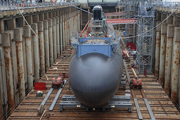 Under the AUKUS deal, Australia will acquire at least three US-built Virginia-class submarines in the early 2030s.