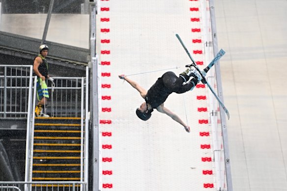 Jakara Anthony trains in Brisbane on Monday.