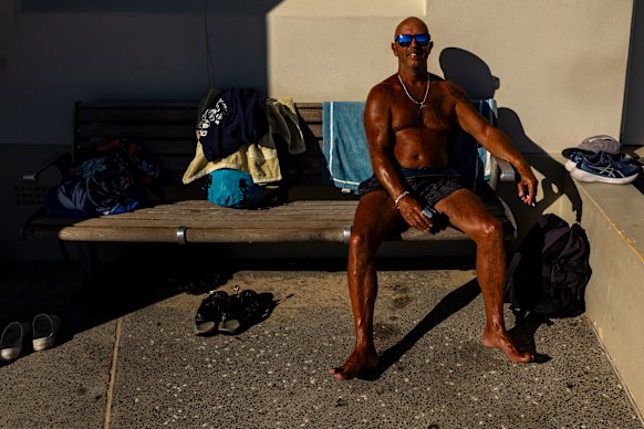 Cooling off after a hot day. 