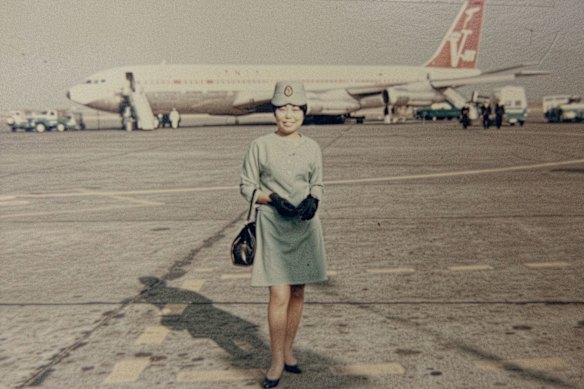 Teramoto on the tarmac.