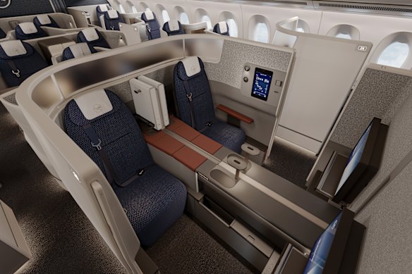 Lufthansa’s Allegris business class seats.