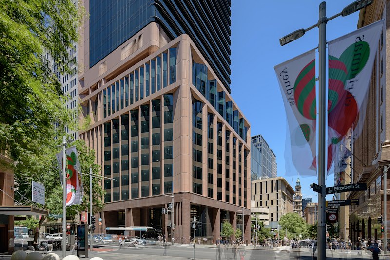 The Tzannes-designed 39 Martin Place office tower in central Sydney.