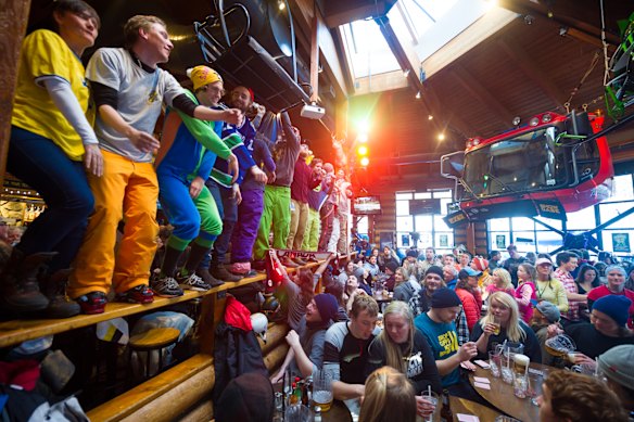 Whistler’s Merlin’s bar hosts some heavy après action.