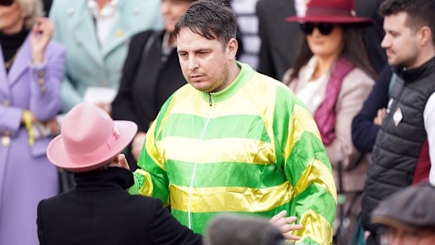 Serial prankster Daniel Jarvis at the Cheltenham racing festival in 2024.