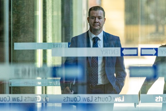 Barry O’Leary arrives at Sydney’s Federal Court to be cross-examined by the ACCC’s top silk.
