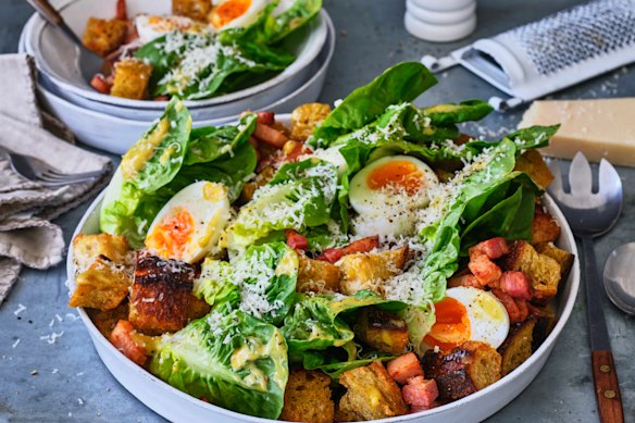 Adam Liaw’s Caesar salad.