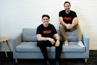 Mark Heath (left) and Thibault Henry, the co-founders of Voly, say they want to keep prices in line with retail stores.