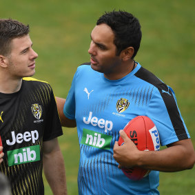 Clarke in 2017, when he was assistant coach for the Richmond Tigers.