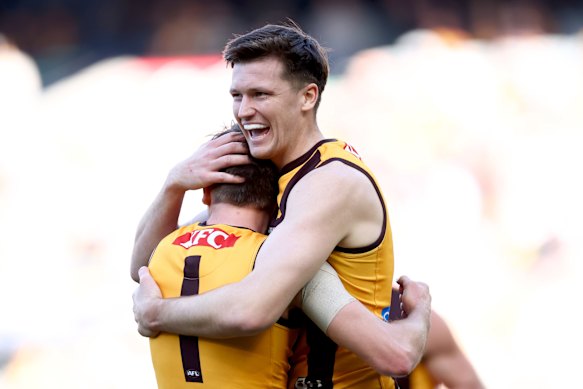 Not going anywhere: Mitch Lewis is set to stay put at Hawthorn.