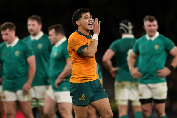 Noah Lolesio was the Wallabies’ first-choice five-eighth throughout 2024.