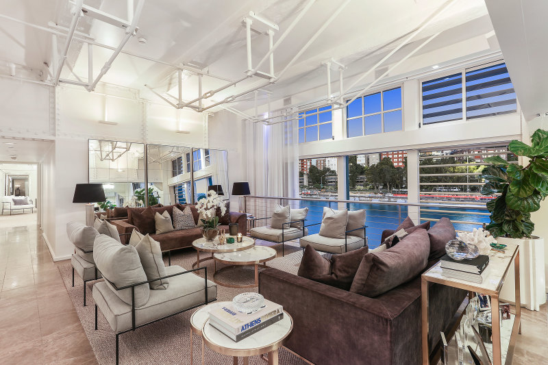 The Finger Wharf apartment was purchased by Sanchia Brahimi for $11.7 million in 2021.