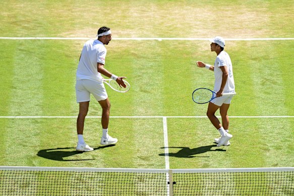Hijikata and Pel have proven to be an instant hit on the doubles court at Wimbledon.