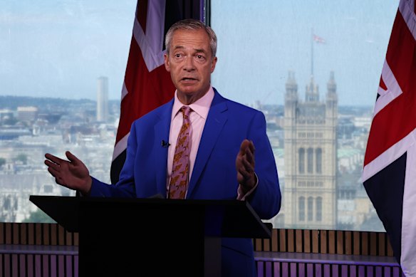 Reform UK Leader Nigel Farage announces his resignation as a member of parliament, and his intention to stand in a byelection to win back his seat.