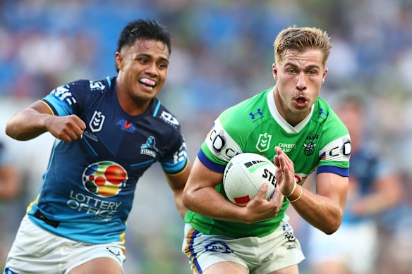 Ethan Sanders (right) is another in the mix for the rookie of the year award.