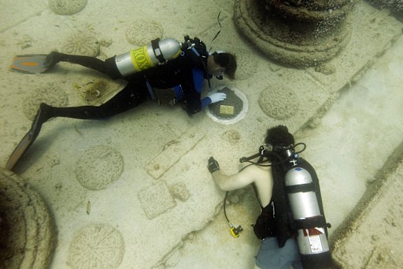 Neptune Memorial Reef off Miami stores cremated remains.
