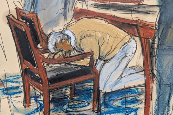 In this courtroom sketch, Sean “Diddy” Combs reacts after he was convicted of prostitution-related offenses but acquitted of sex trafficking and racketeering charges that could have put him behind bars for life.