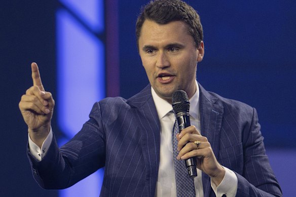 Charlie Kirk was shot and killed in 2025
while answering audience questions at a campus.