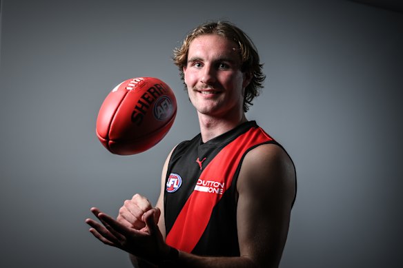 Essendon’s Dyson Sharp has shown good signs after being a first round pick at the national draft. 
