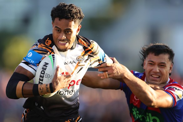 Staying put: Tigers fullback Jahream Bula has re-signed with the club. 