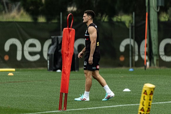 The game’s best player moved freely at one end of the ground on Tuesday.