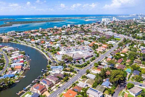 Sewage may have leaked into the broadwater from canals in Biggera Waters. 