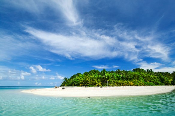 Tuvalu’s perfect, white-sand beaches and palm trees are largely free of tourists – as is the rest of the country.