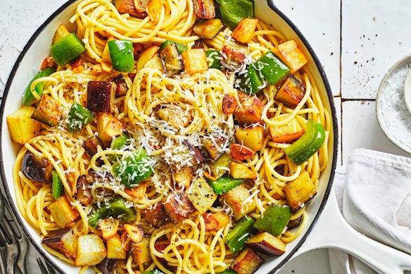 Three-treasure pasta.