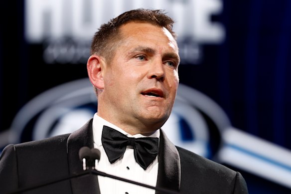 Luke Hodge, and Australian Football Hall of Fame member, won two Norm Smith Medals at Hawthorn before playing the final 41 games of his career with the Lions.