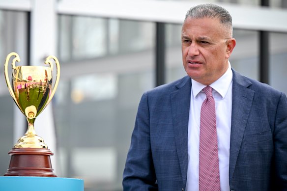 Melbourne Racing Club chairman John Kanga.