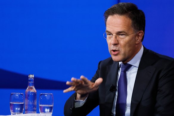 NATO Secretary-General Mark Rutte pictured in The Hague on June 24.