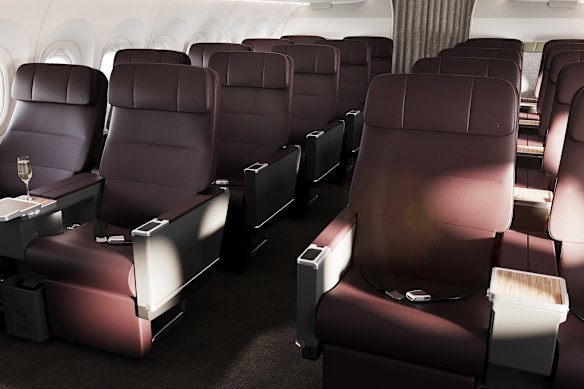  Airbus A321XLR’s business class interior. 

tra-a321-201124
Business class