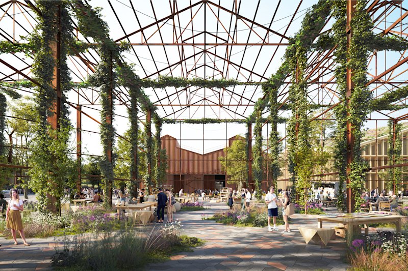 BlueScope’s new employment hub as detailed by an artists’ impression.