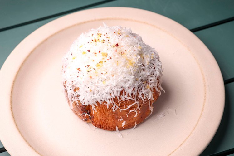 Daybaker's bomba Calabrese pastry.