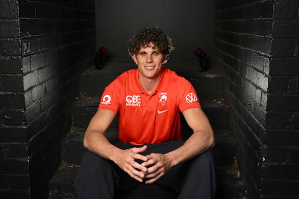 Charlie Curnow as a Swan. 