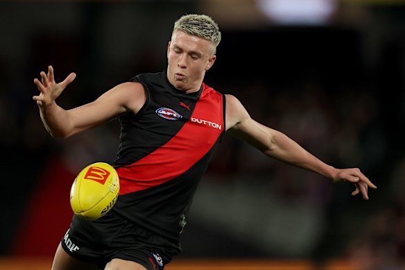 Nate Caddy is one of Essendon’s most promising players.