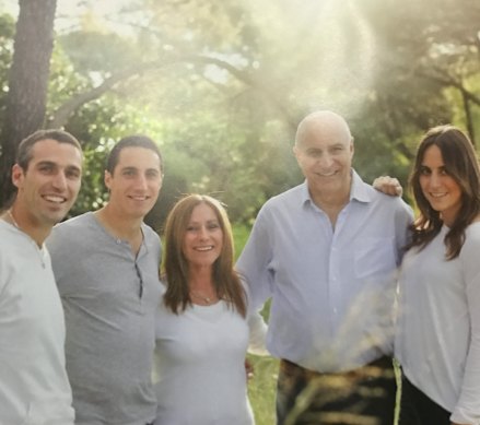 Terry Kitay (middle) with her family, including daughter Keri (right).
