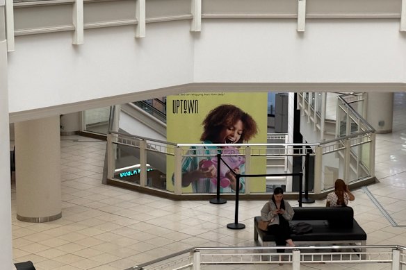  The upper levels of the old Myer Centre, now called Uptown, are largely empty. 