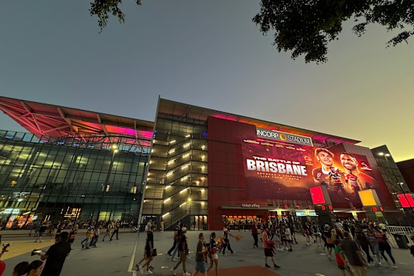 A planned upgrade to Suncorp Stadium under the previous government would have included a large exterior screen.