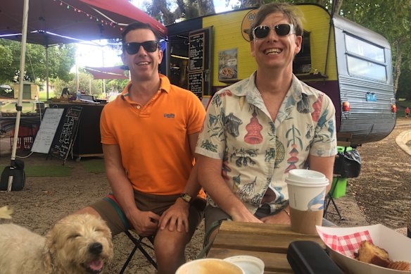 Stephen Brook and Grant in 2020.