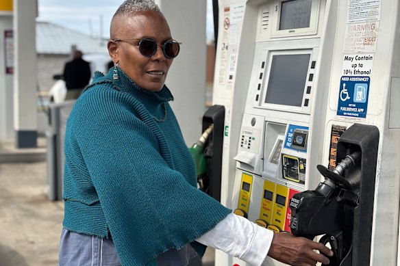 “Every morning I’m afraid of what I might see in the paper,” Sheena Morrison says of the war. “I’m totally opposed to it.”