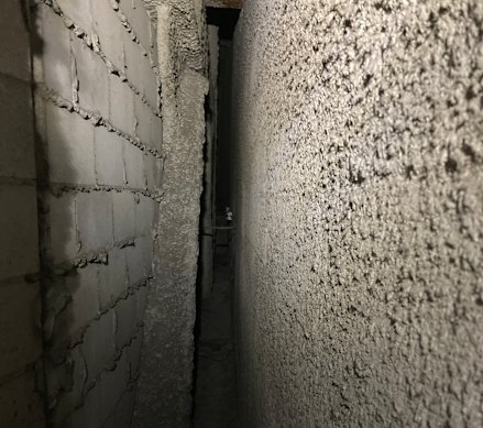 Inside the space that became the secret mall apartment.