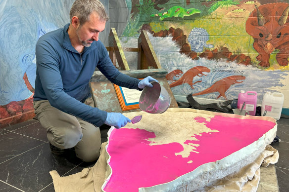 Anthony Romilio from the University of Queensland’s Dinosaur Lab.